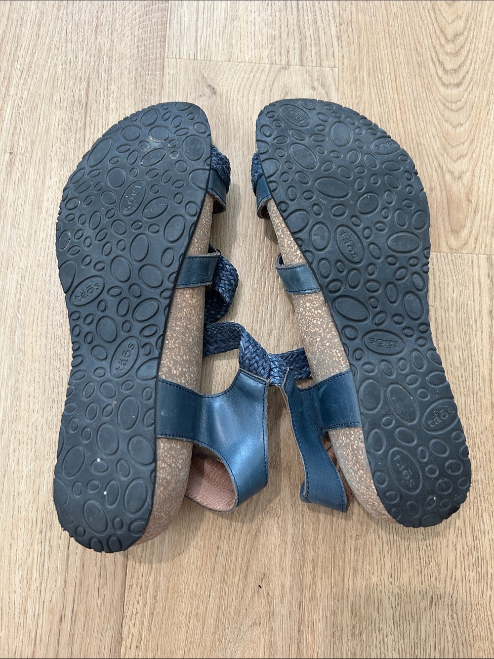 Taos Trulie Braided Navy Blue Sandals Size US 11 11.5 EU 42 - Picture 6 of 7